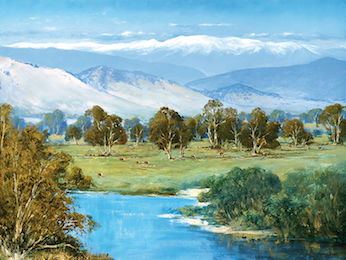 The Snowy Mountains from Corryong, Victoria